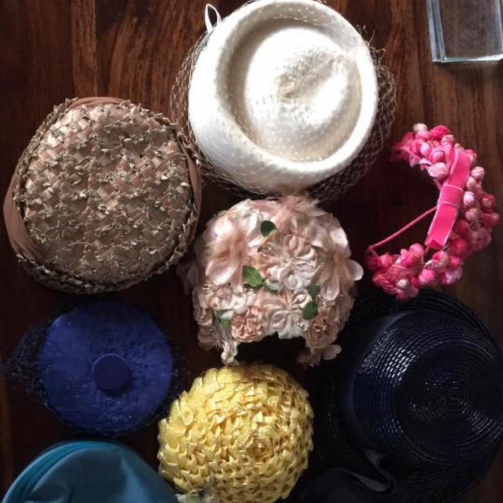 8 vintage hats